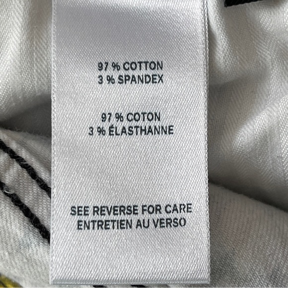 Seven 7 For All Mankind Skinny Jeans Black Daisy Floral Jeans Size 24 Stretchy - Picture 10 of 11